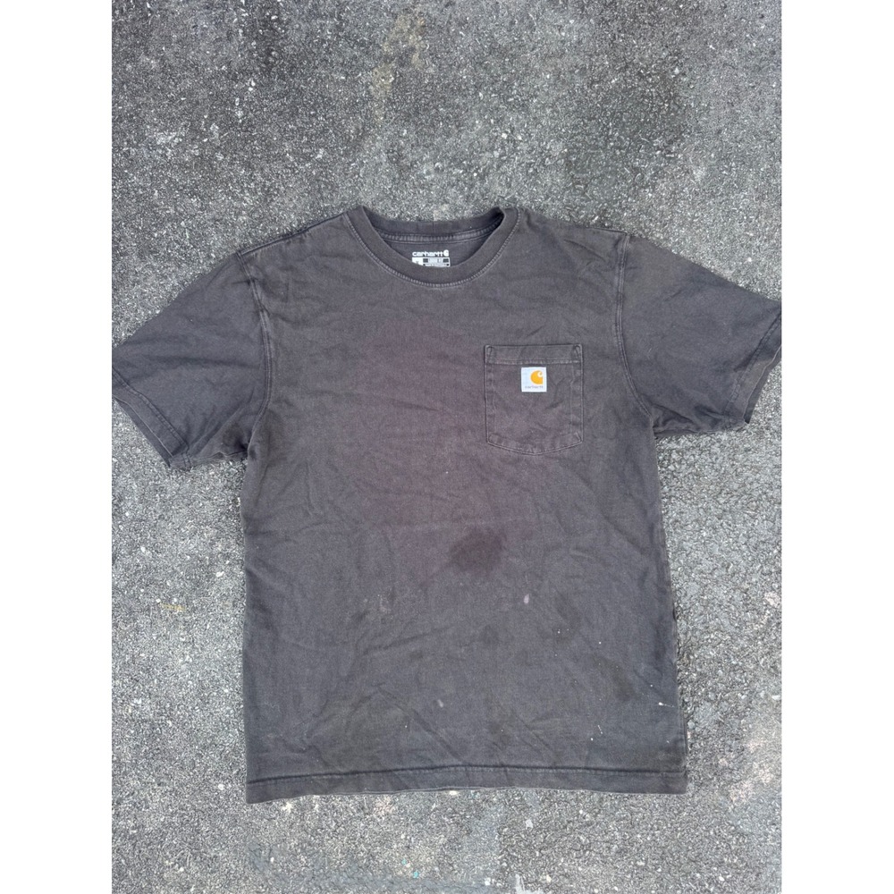 Carhartt Loose Fit Pocket T-Shirt Mens Medium Black Short Sleeve Workwear Tee